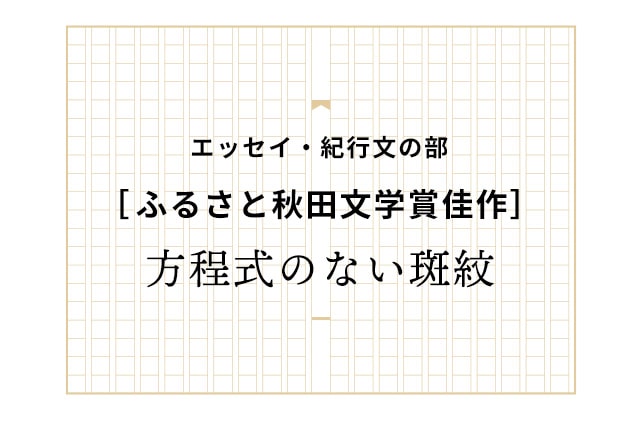［佳作］方程式のない斑紋